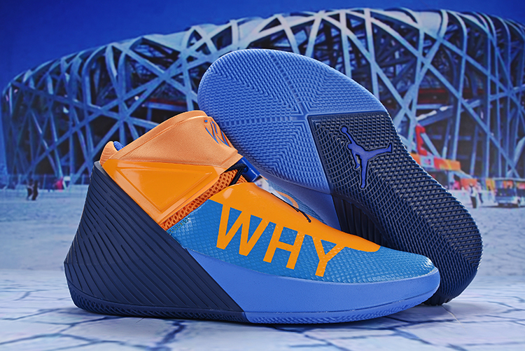 Jordan Why Not Zer0.1 Orange Blue Shoes - Click Image to Close